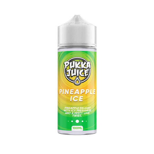 Pineapple Ice 100ml Shortfill E-Liquid by Pukka Juice
