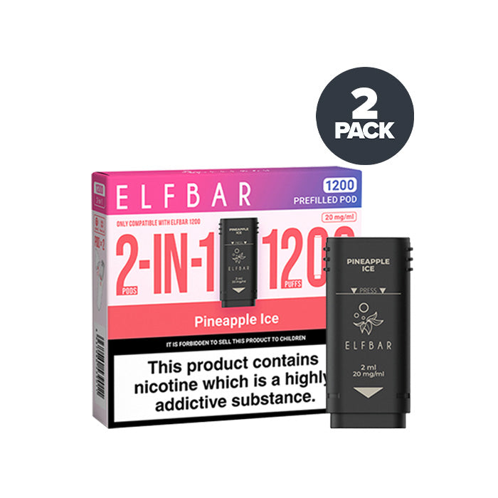 Pineapple Ice Elf Bar 1200 Pre-filled Pod and Box