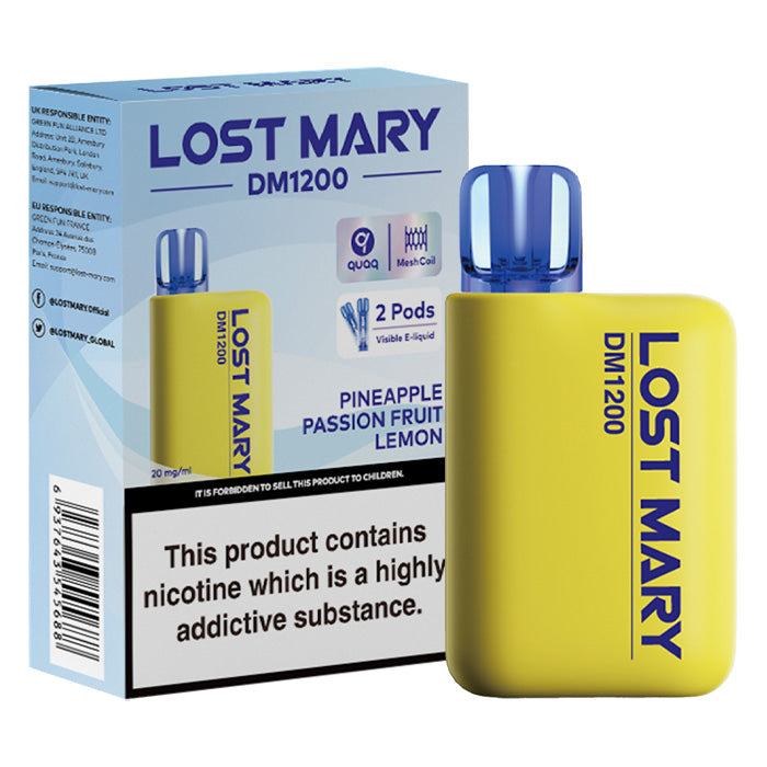 Lost Mary DM1200 Disposable Pineapple Passion Fruit Lemon