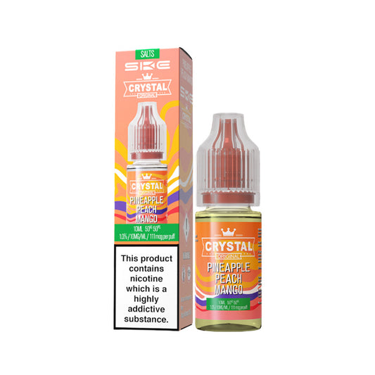 Pineapple Peach Mango 10ml Nic Salt E-Liquid by SKE Crystal