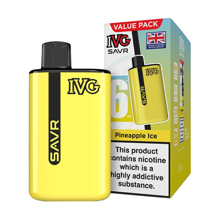 Pineapple Ice IVG Savr Prefilled Pod Kit and Box