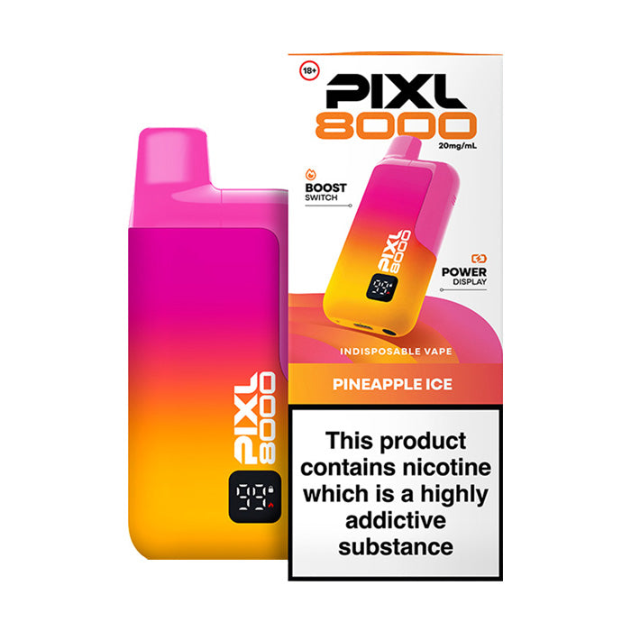 Pineapple Ice PIXL 8000 Prefilled Pod Kit and Box