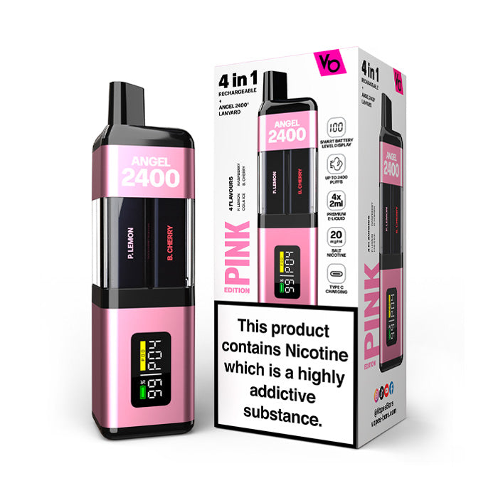 Pink Edition Vapes Bars Angel 2400 Disposable Vape