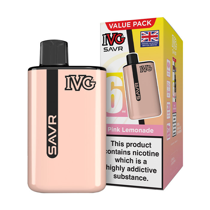 Pink Lemonade IVG SAVR Starter Vape Kit and Box