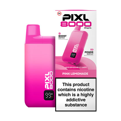 Pink Lemonade PIXL 8000 Prefilled Pod Kit and Box