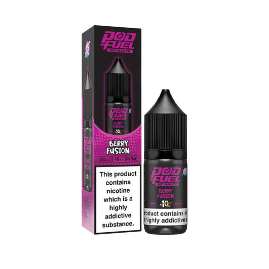 Pod Fuel 10ml Nic Salt E-Liquid Berry Fusion
