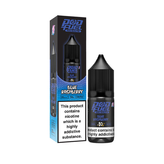 Pod Fuel 10ml Nic Salt E-Liquid Blue Raspberry