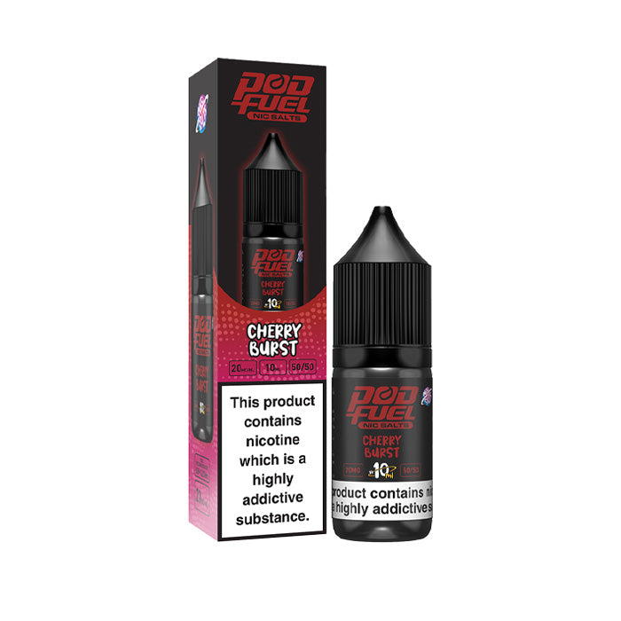 Pod Fuel 10ml Nic Salt E-Liquid Cherry Burst