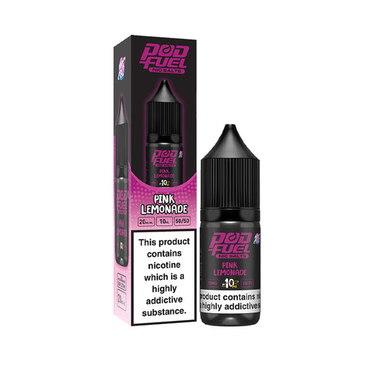 Pod Fuel 10ml Nic Salt E-Liquid Pink Lemonade