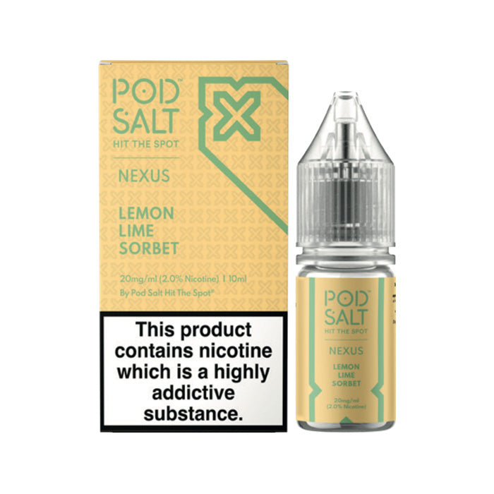 Pod Salt Nexus 10ml Nic Salt Lemon Lime Sorbet