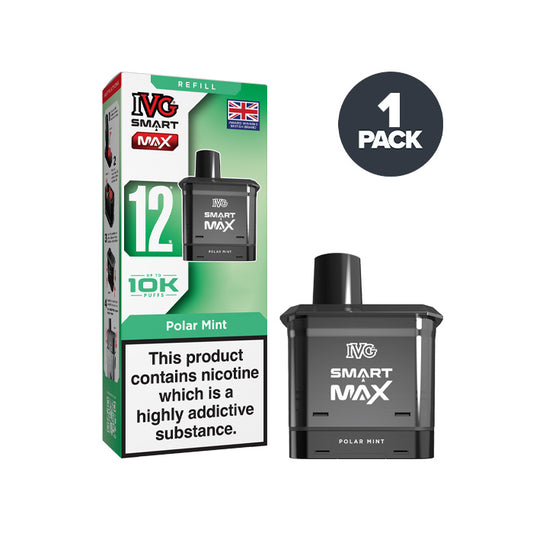 Polar Mint IVG Smart Max Prefilled Pod and Box