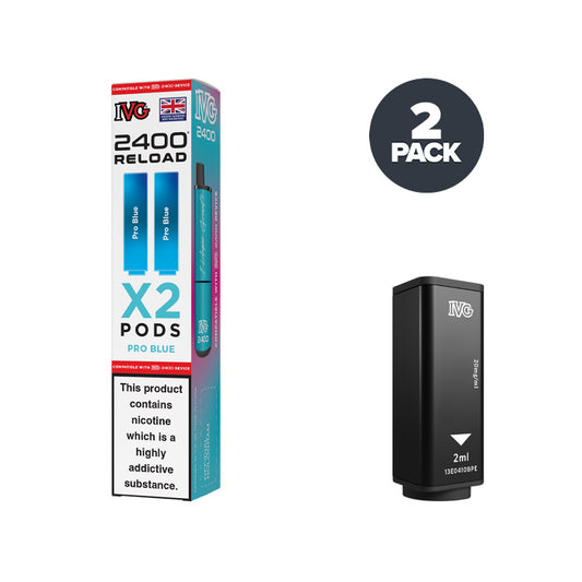 Pro Blue IVG 2400 Reload Prefilled Pod and Box