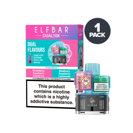 Purple Edition Elf Bar Dual 10K Refill and Box