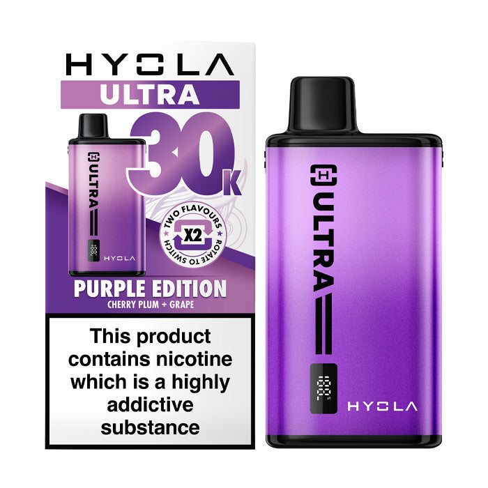 Purple Edition Hyola Ultra 30K Prefilled Pod Kit and Box