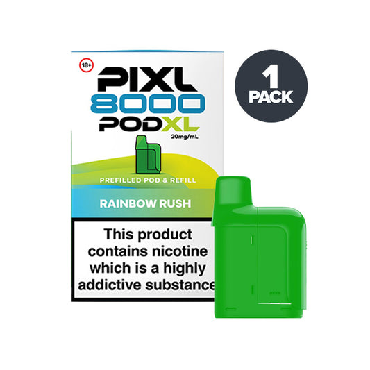 Rainbow Rush PIXL 8000 Prefilled Pods