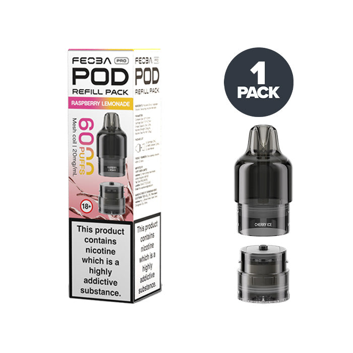 Raspberry Lemonade Feoba Pro 6000 Prefilled Pods