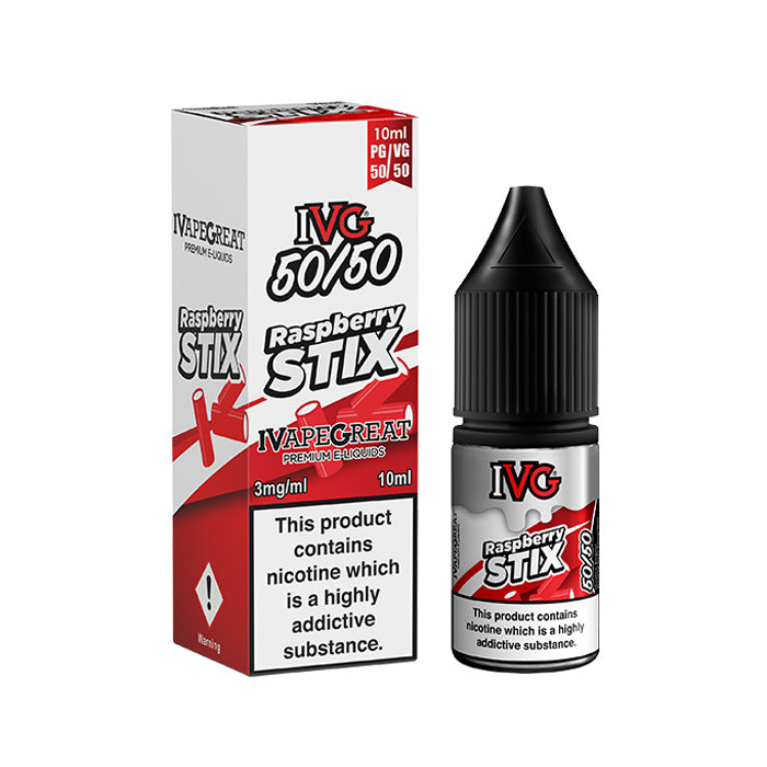 Raspberry Stix 10ml E-Liquid by IVG 50/50