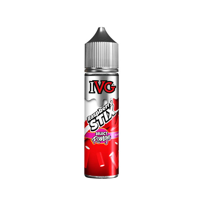 Raspberry Stix 50ml Shortfill E-Liquid by IVG