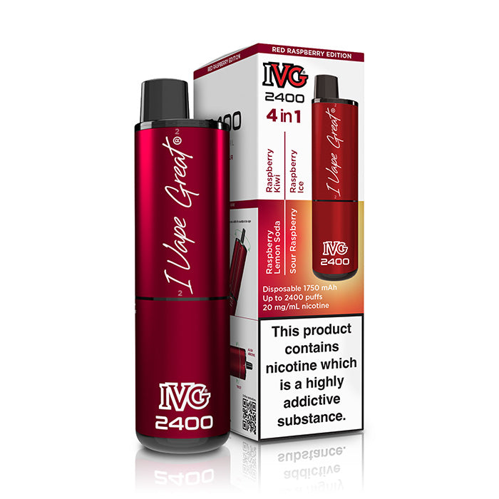 Red Raspberry Edition IVG 2400 Disposable Vape