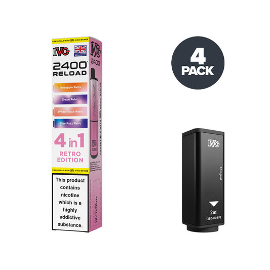 Retro Edition IVG 2400 Reload Prefilled Pod and Box