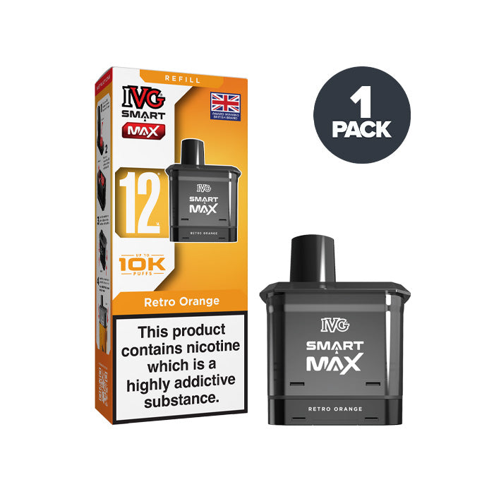 Retro Orange IVG Smart Max Prefilled Pod and Box