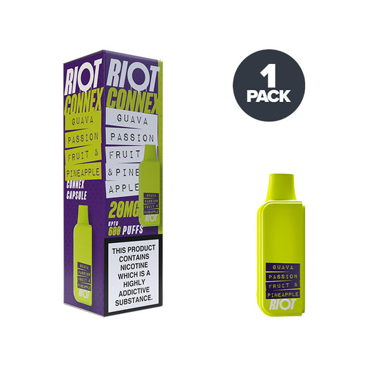 Riot Connex Capsule Pod Guava Passion Fruit Pineapple