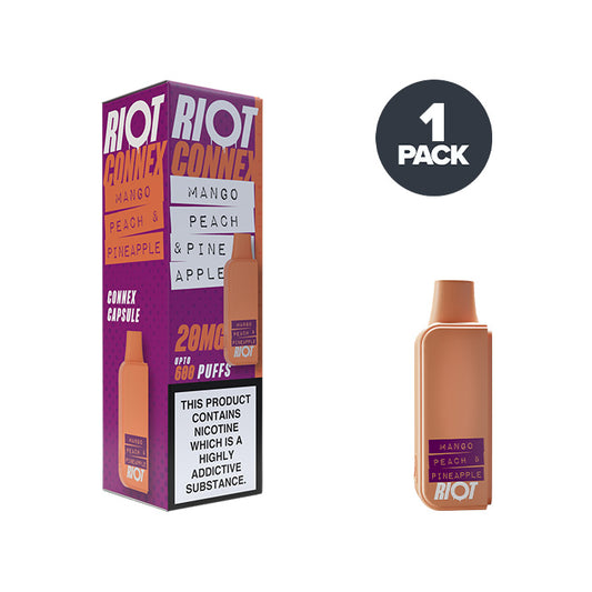 Riot Connex Capsule Pod Mango Peach Pineapple