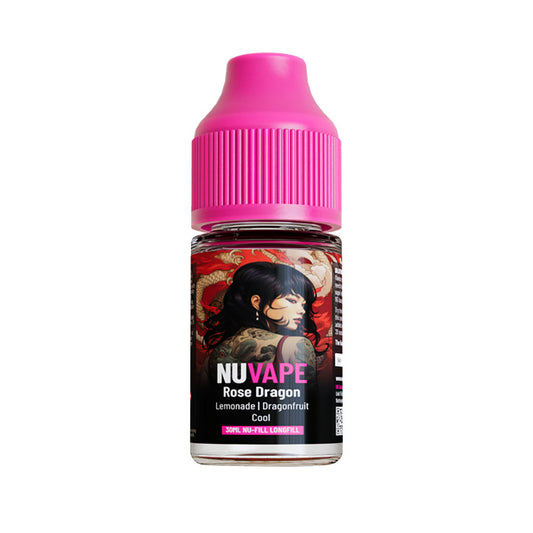 Rose Dragon 30ml Nic Salt E-Liquid by Nu-Fill