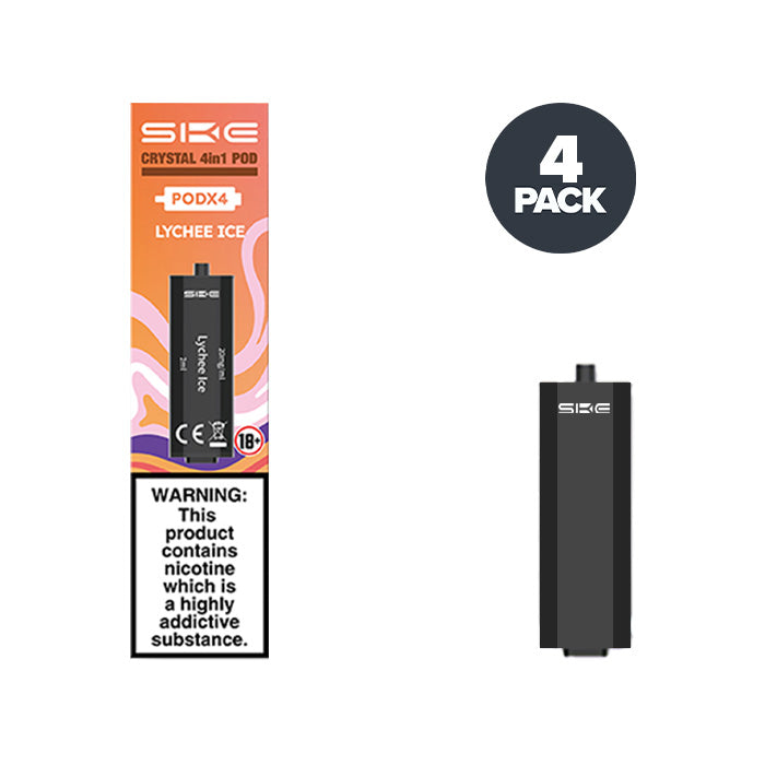 ske crystal 4 in 1 vape SKE Crystal 4in1 Pre-Filled Replacement Pods