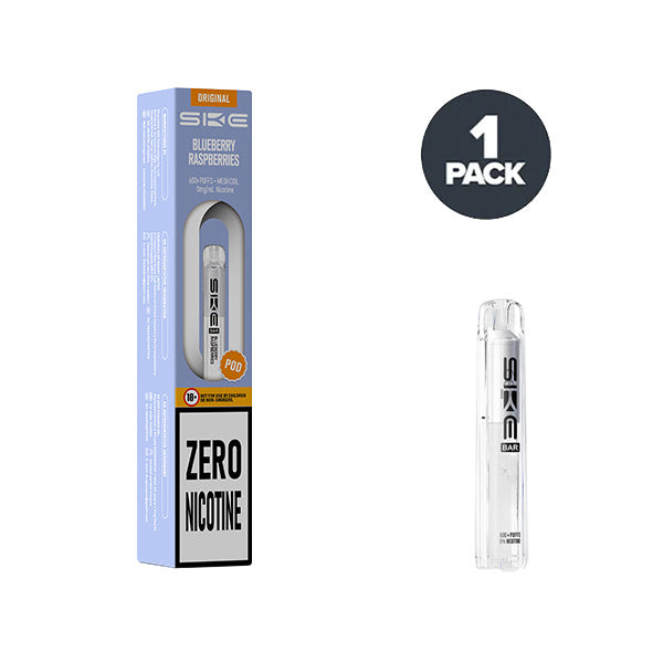 SKE vape pod and packaging on a white background