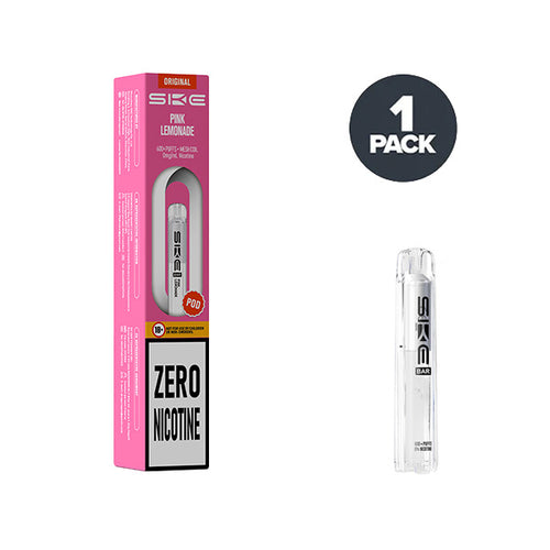 SKE vape pod and packaging on a white background