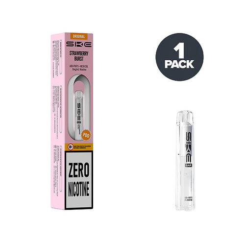 SKE vape pod and packaging on a white background