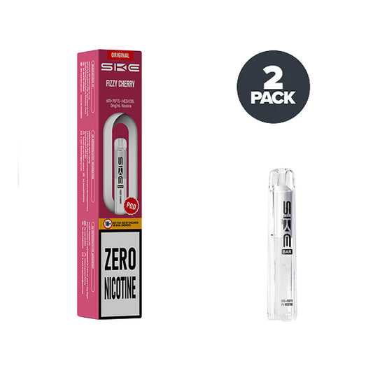 SKE vape pen and packaging with 'Zero Nicotine' label on a white background