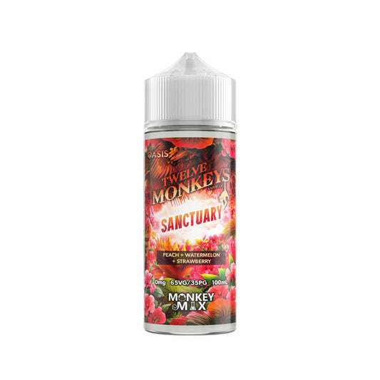 Sanctuary 100ml Shortfill E-Liquid by Twelve Monkeys Oasis