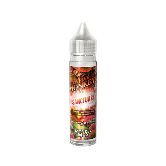 Sanctuary 50ml Shortfill E-Liquid by Twelve Monkeys Oasis