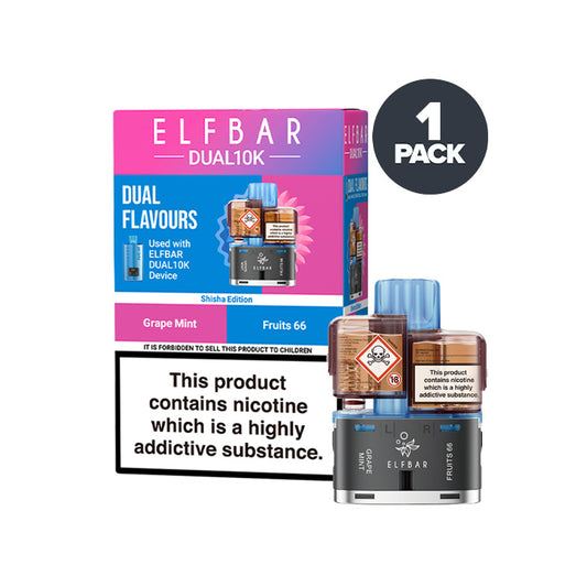 Shisha Edition Elf Bar Dual 10K Refill and Box