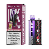 Sour Cherry Raspberry Ice Pyne Pod Click 10K Prefilled Pod Kit and Box