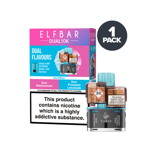 Sour Edition Elf Bar Dual 10K Refill and Box