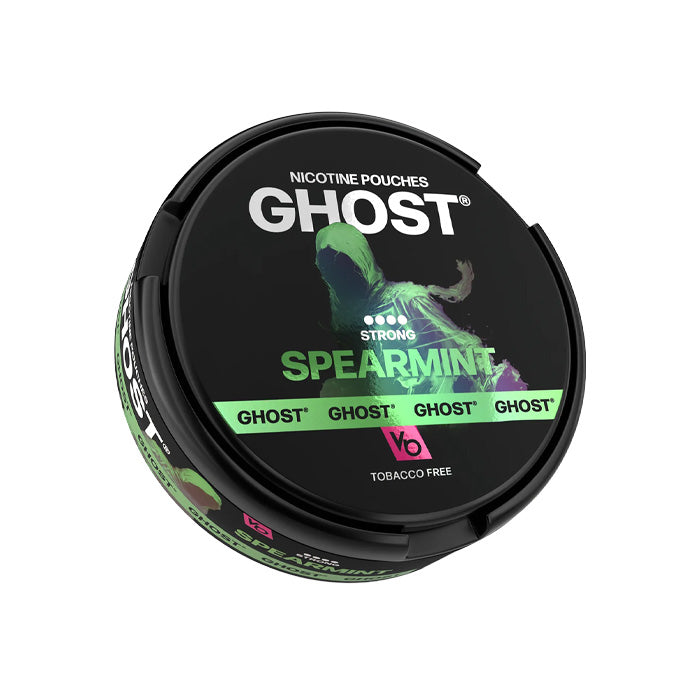 Tub of Spearmint Ghost Nicotine Pouches Strong