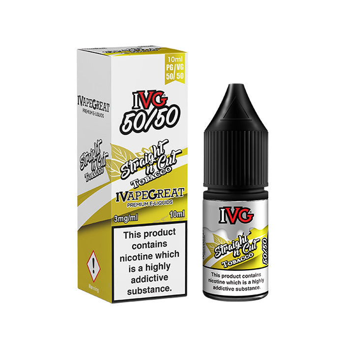 Straight N Cut Tobacco 10ml E-Liquid by IVG 50/50