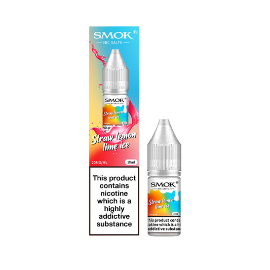 Straw Lemon Lime Ice 10ml Nic Salt E-Liquid by Smok