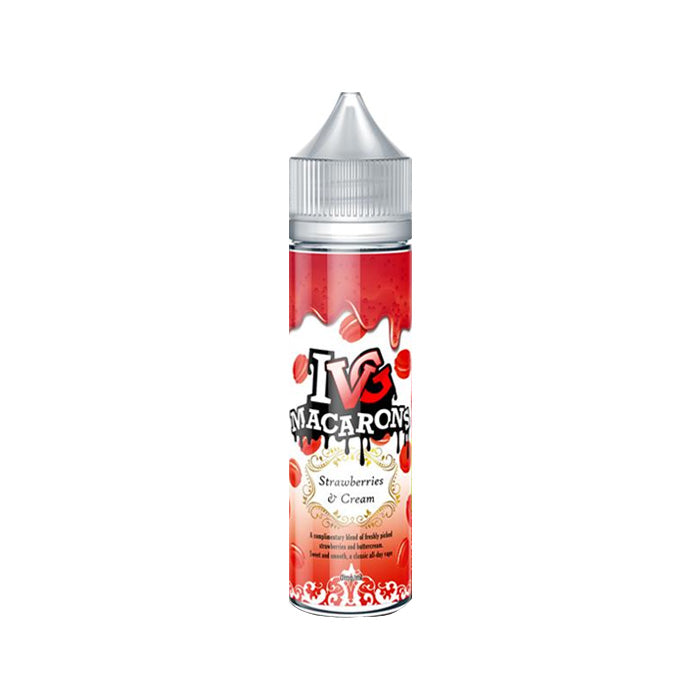 IVG Macarons Strawberries & Cream 50ml Short Fill E-Liquid