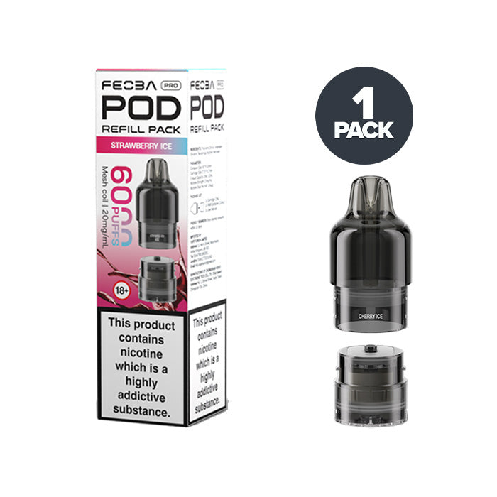 Strawberry Ice Feoba Pro 6000 Prefilled Pods