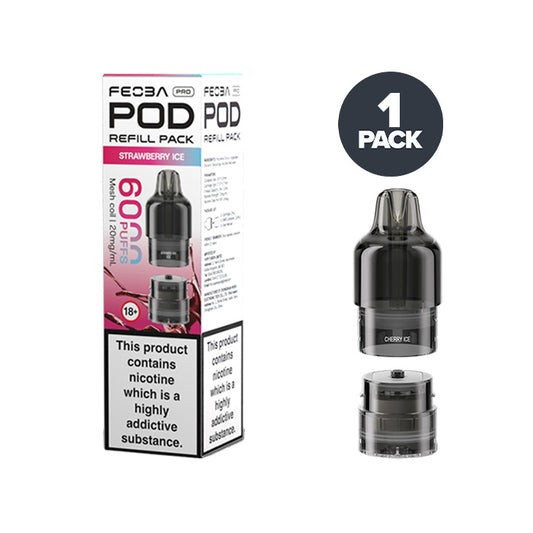 Strawberry Ice Feoba Pro 6000 Prefilled Pods