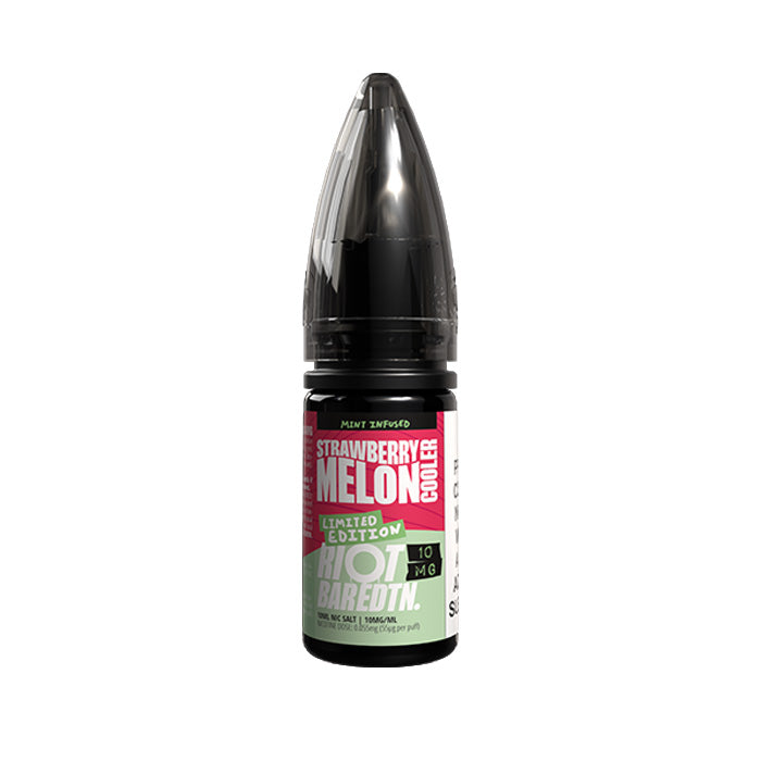 Strawberry Melon Cool Limited Edition Nic Salt E-Liquid by Riot Bar EDTN