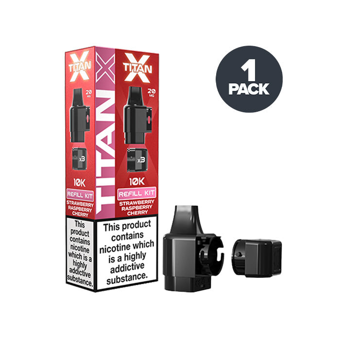 Strawberry Raspberry Cherry Titan X Prefilled Pods