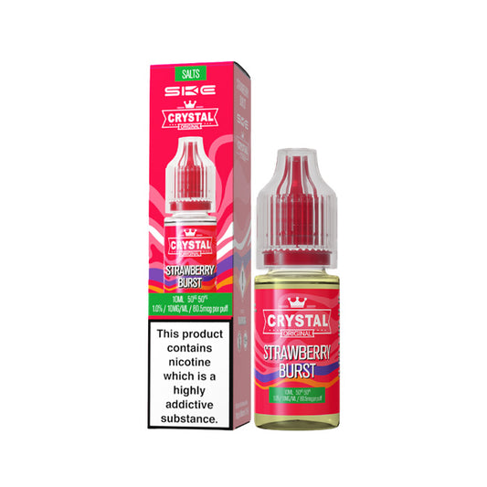 Strawberry Burst 10ml Nic Salt E-Liquid by SKE Crystal