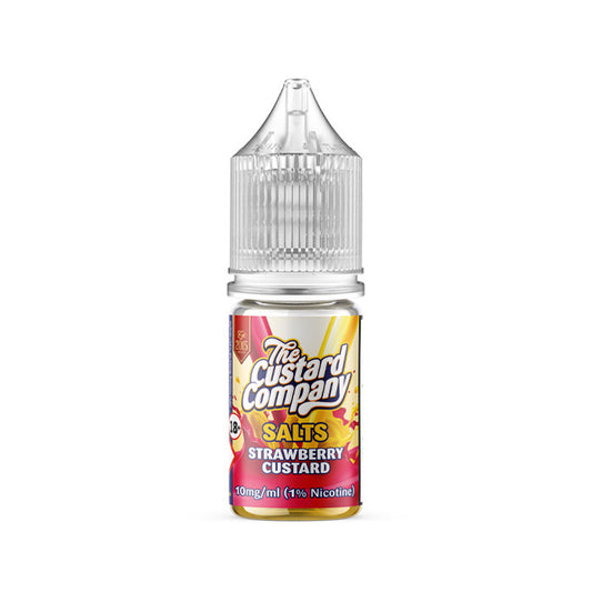 Strawberry Custard 10ml Nic Salt E Liquid by The Custard Company
