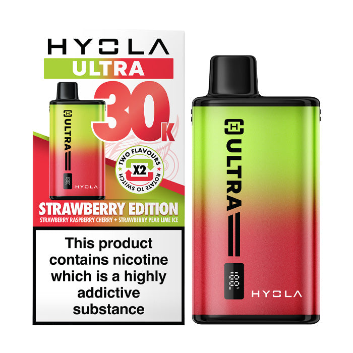 Strawberry Edition Hyola Ultra 30K Prefilled Pod Kit and Box