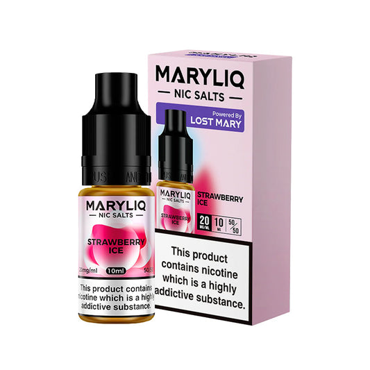 Strawberry Ice 10ml Nic Salt E-Liquid by MaryLiq